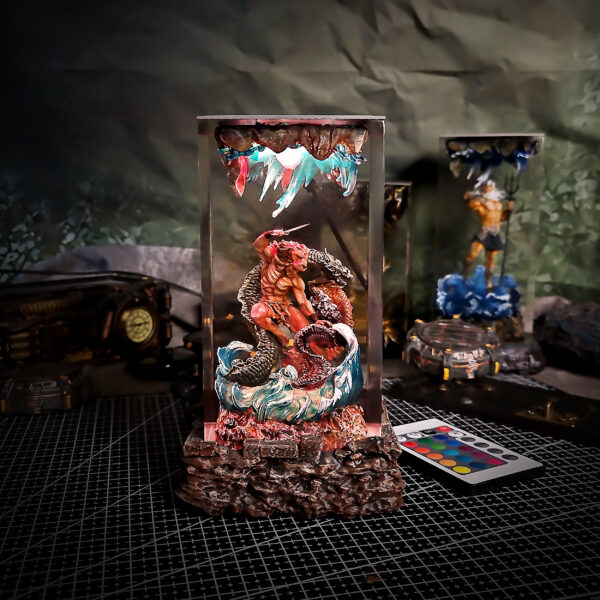 Athens Hercules Resin Lamp