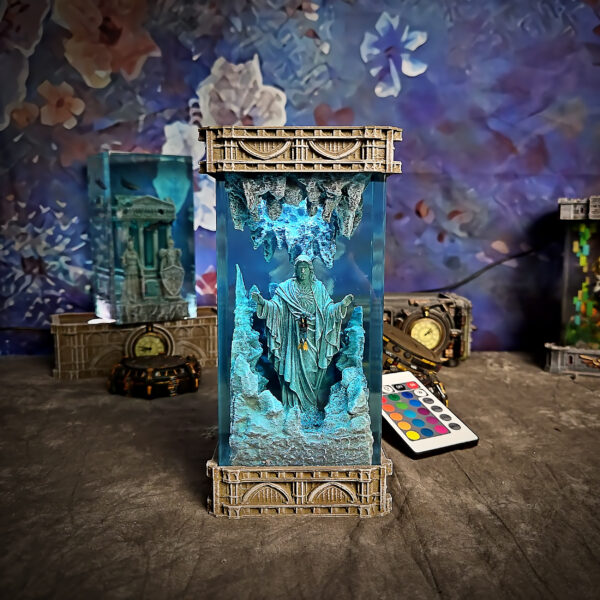 Greek Statue Resin Lamp (Greek Temple, Jesus, Maria)