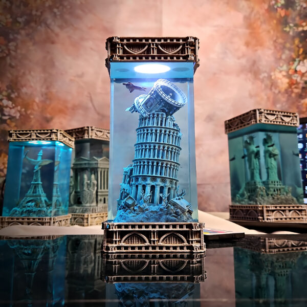 Pisa – Gothic Resin Lamp (No Clock Version)