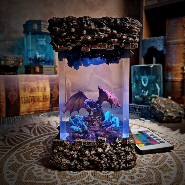 Dragon Gemz Resin Lamp