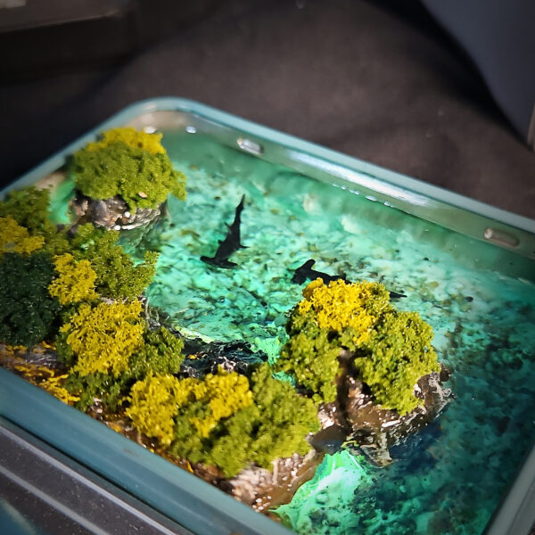 Hammerhead Shark Tin Box Lamp